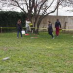 chasse aux oeufs de Pâques dans les jardins de la chocolaterie de Puyricard -